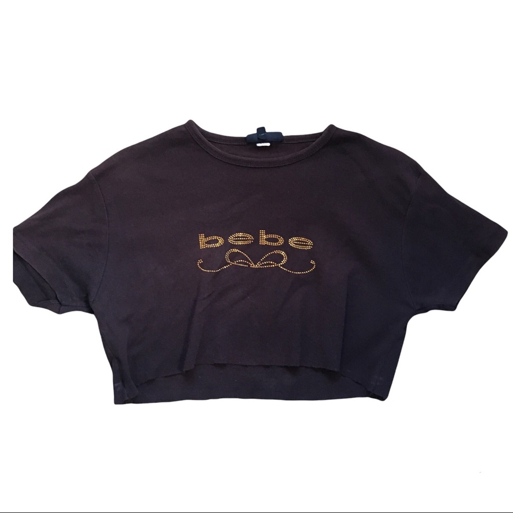 Brown Bebe Crop Top